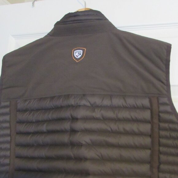 KUHL PROJEKT BORN IN THE MOUNTAINS Brown Quilted Goose Down Vest Size XL - Picture 5 of 5